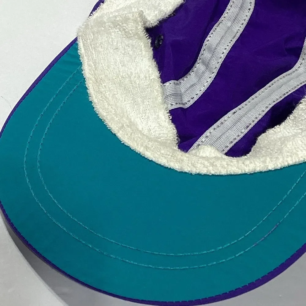 Vintage REI Purple and Teal Nylon Athletic Hat Boys Made In USA